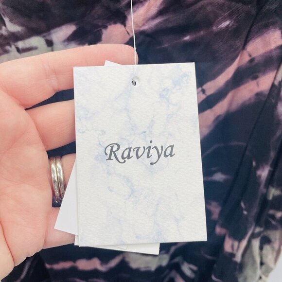 Raviya Womens Plus Size 2X Tie-Dye Off-The-Shoulder Maxi Dress Swim Cover-Up $58 - Picture 9 of 10